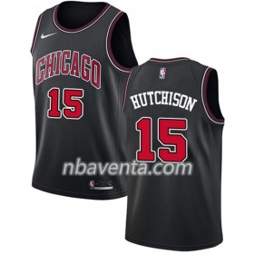 Camiseta Hombre Chicago Bulls Chandler Hutchison 15 Nike Negro Swingman